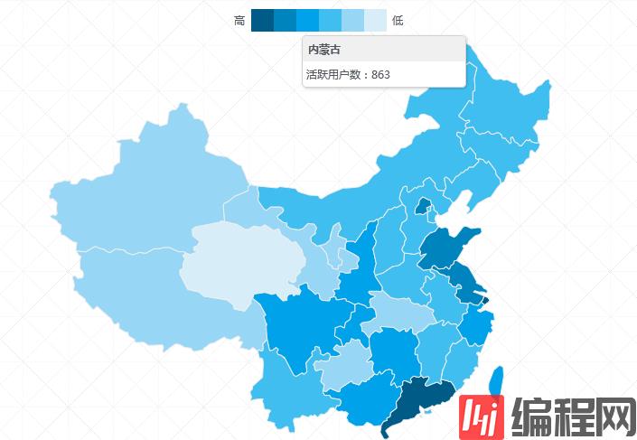 PHP+jQuery如何实现中国地图热点数据统计展示