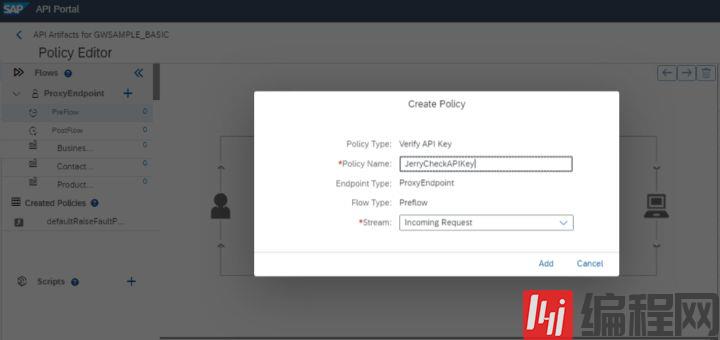 如何为SAP API Portal上创建的API增添API key验证保护功能