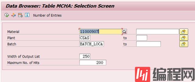 SAP MCH1表和MCHA表更新逻辑的示例分析