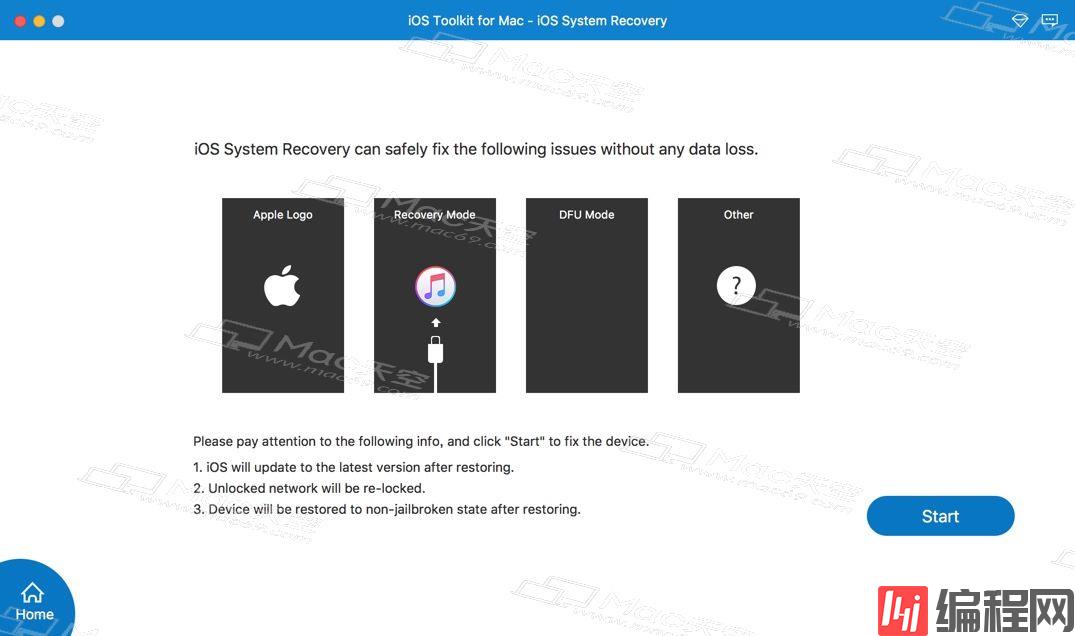 iOS数据恢复软件AnyMP4 iOS Toolkit Mac