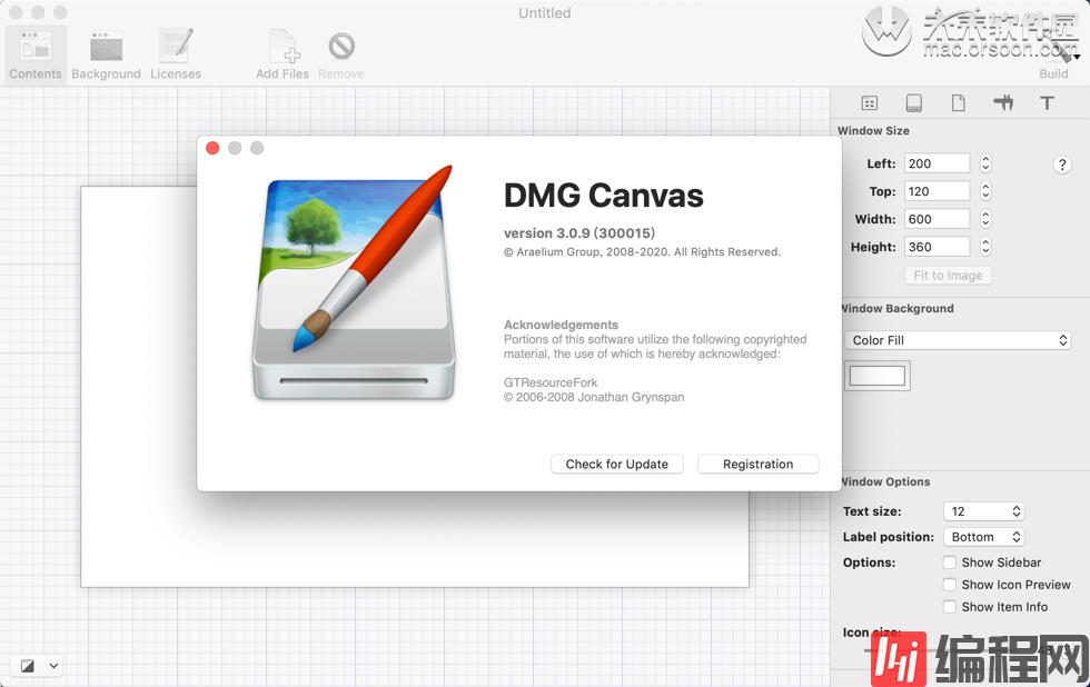 DMG文件格式制作DMG Canvas Mac