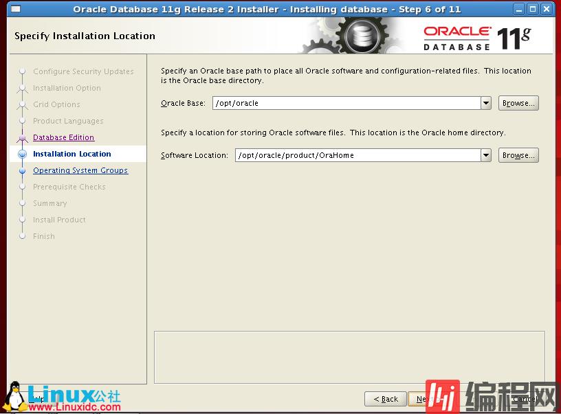 RedHat Linux5.5下Oracle 11g的详细安装教程