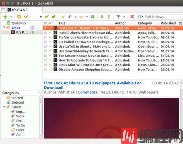 如何安装Linux桌面的RSS阅读器
