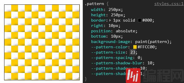 如何使用CSS Paint API动态创建与分辨率无关的可变背景效果