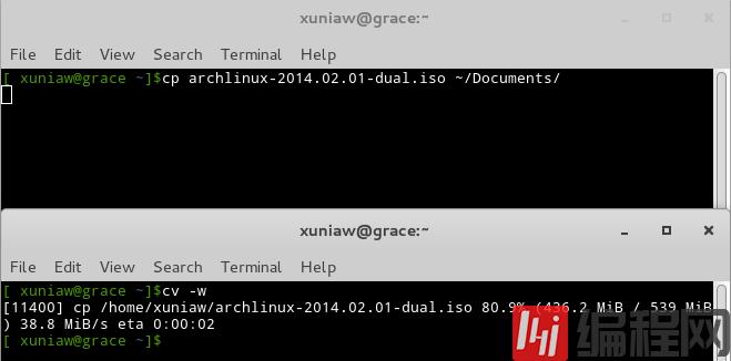 如何在Linux系统中使用Coreutils Viewer显示命令运行进度