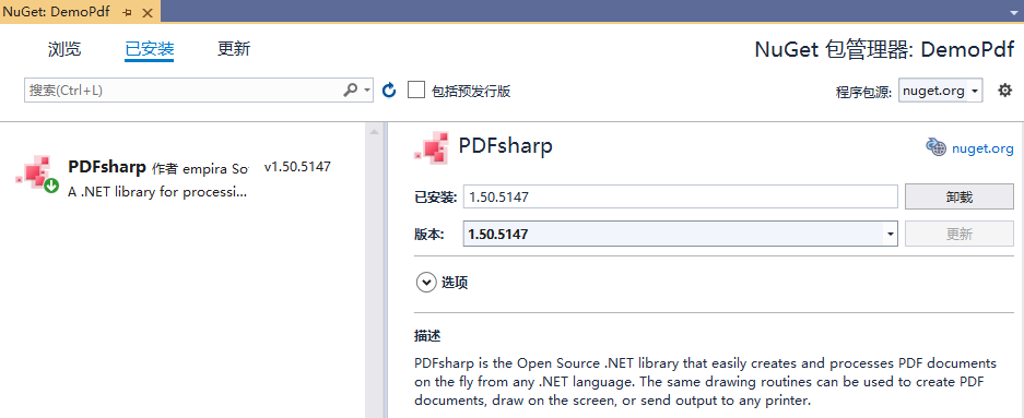 C#如何利用PdfSharp生成Pdf文件