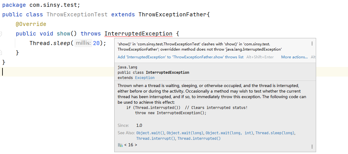 Java中Exception异常机制的原理