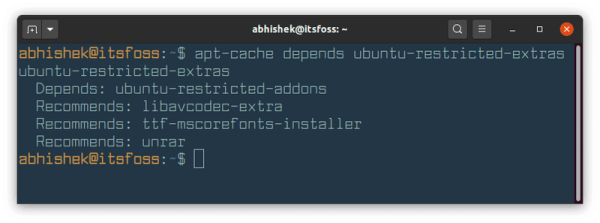 怎么在基于Ubuntu或Debian的Linux 发行版中查看一个软件包的依赖