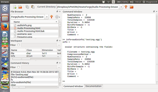linux中如何使用Octave对音频文件进行读写操作