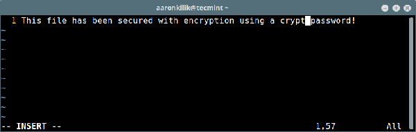 如何在Linux中用Vim对文件进行密码保护