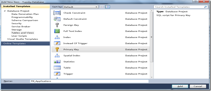 如何使用Visual Studio 2010统一管理数据库对象