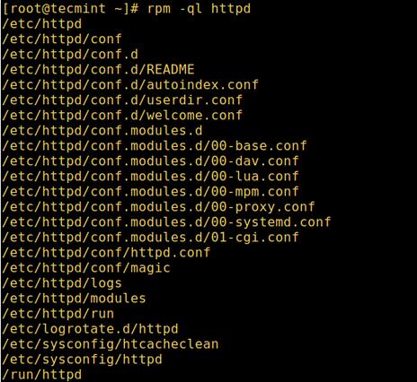 怎么在Linux中列出通过RPM或者DEB包安装的文件