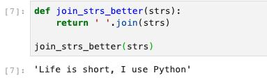 为什么不在Python中使用+来连接字符串