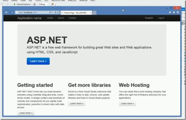Visual Studio 2013中ASP.NET开发分析