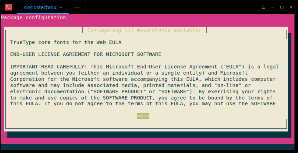 在Ubuntu 18.04 LTS上如何安装Microsoft Windows字体