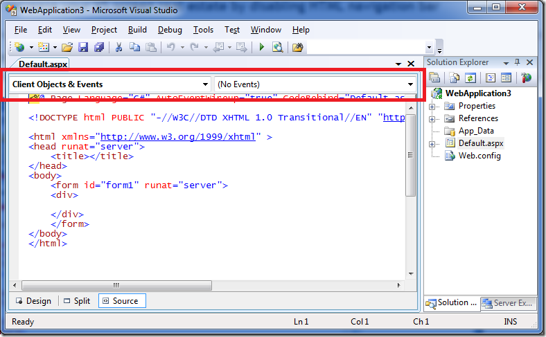 怎么关闭Visual Studio 2008的HTML导航条