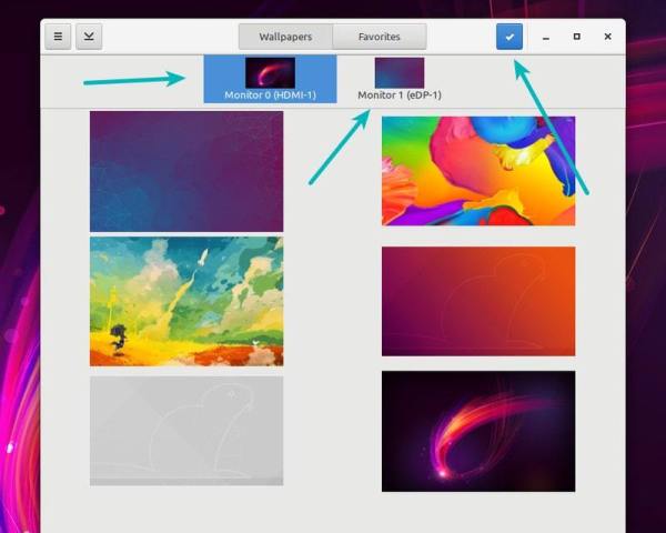 怎么在Linux中给每个屏幕设置不同的壁纸
