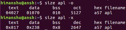 linux中size命令怎么用