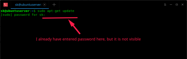 怎么在linux终端输入密码时显示星号
