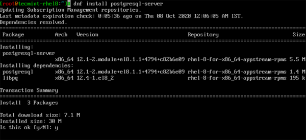 怎么在RHEL 8中安装PostgreSQL和pgAdmin