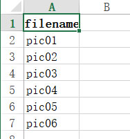 python如何读取文件夹中图片的图片名并写入excel表格