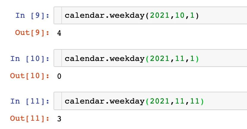 python编程开发时间calendar模块示例分析