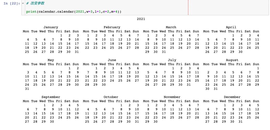 python编程开发时间calendar模块示例分析