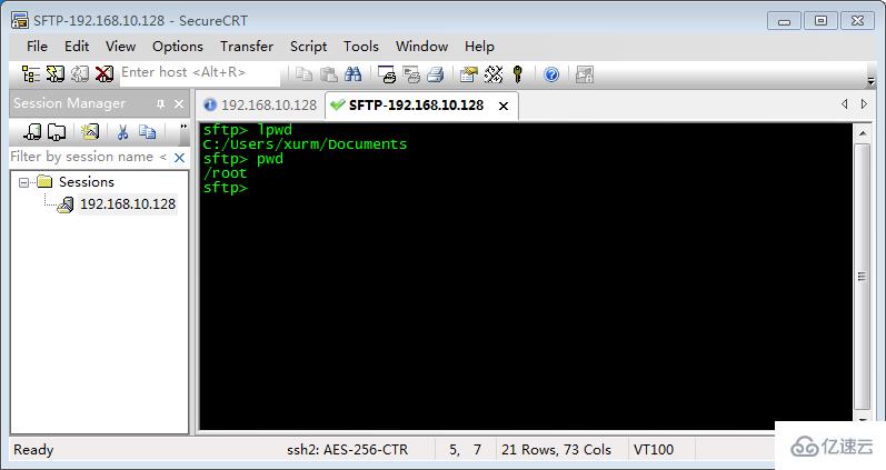 SecureCRT向远程Linux主机上传下载文件的步骤是什么