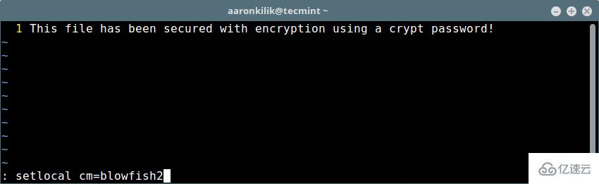 Linux下怎么使用Vim加密文件