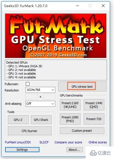 furmark软件如何使用